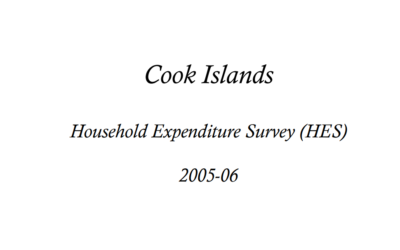 Cook Islands Household Expenditure Survey 2005-06 (HES)